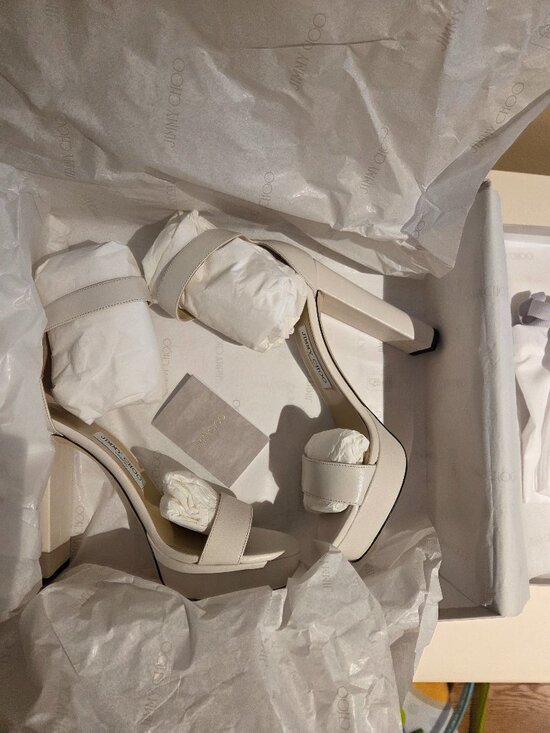 Jimmy Choo Shoes - Jimmy Choo | Holly 120 | Milk | Size US 8 / EU 38.5